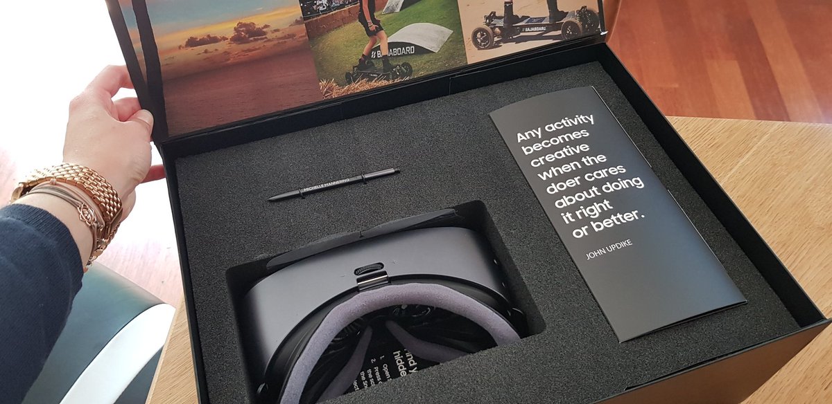 MishManners's tweet photo. Wooooo now part of the #maker community in a bigger way. Thanks #Samsung! #makecreate #innovate #tech @SamsungAU #Note8 #GearVR #TotheMakers #creative #innovative #hack #build #Melbourne https://t.co/o6SnZs5u0b