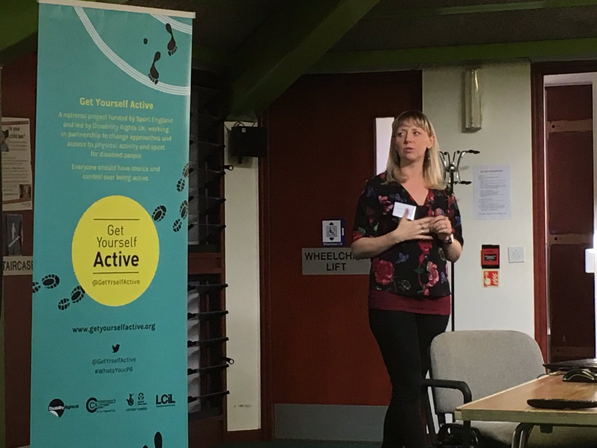 GetYrselfActive's tweet photo. Approaching physical activity from a DPULO perspective really helps us to engage with disabled people #GYAOnTour https://t.co/klEOOWK87M