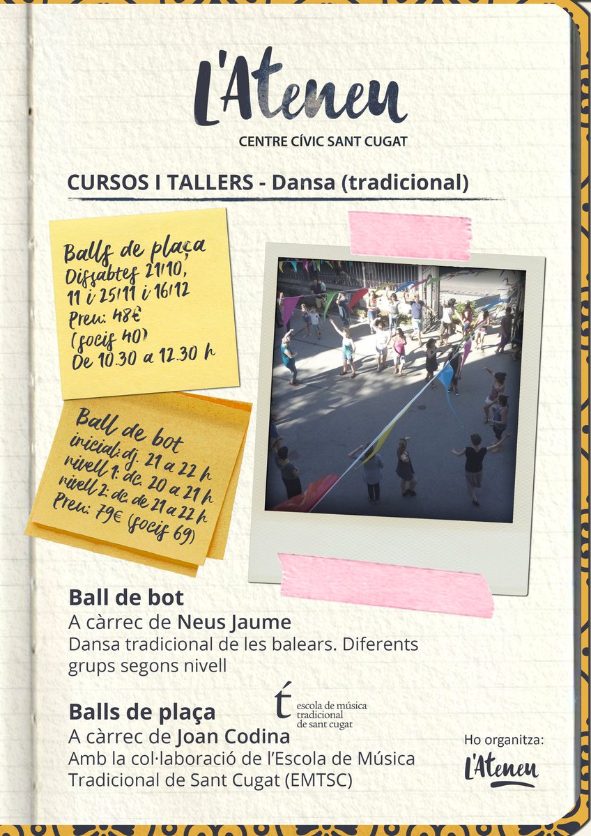 Una imatge val mes que mil paraules diuen...doncs aqui en teniu dues! Ens veiem dissabte al TALLER DE BALL DE PLAÇA (10:30H) i al PUNT DE TROBADA (22h)!!! #juntsfemcultura #puntdetrobada #balldeplaça