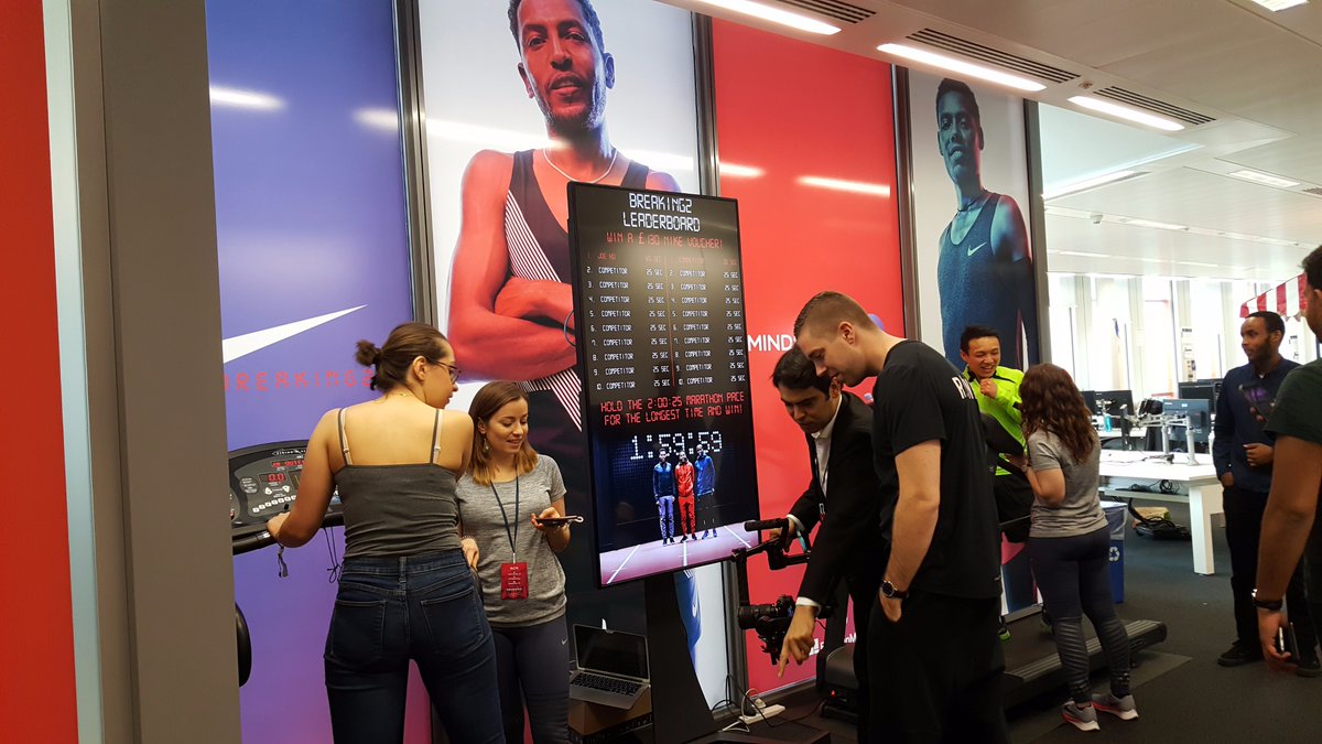ExterionMediaUK's tweet photo. How long can you run at a record marathon pace?! 🏃 Join us with @NikeUK at #mhuddle for the chance to #win £130! @mindshare_uk https://t.co/DSjQuPky99