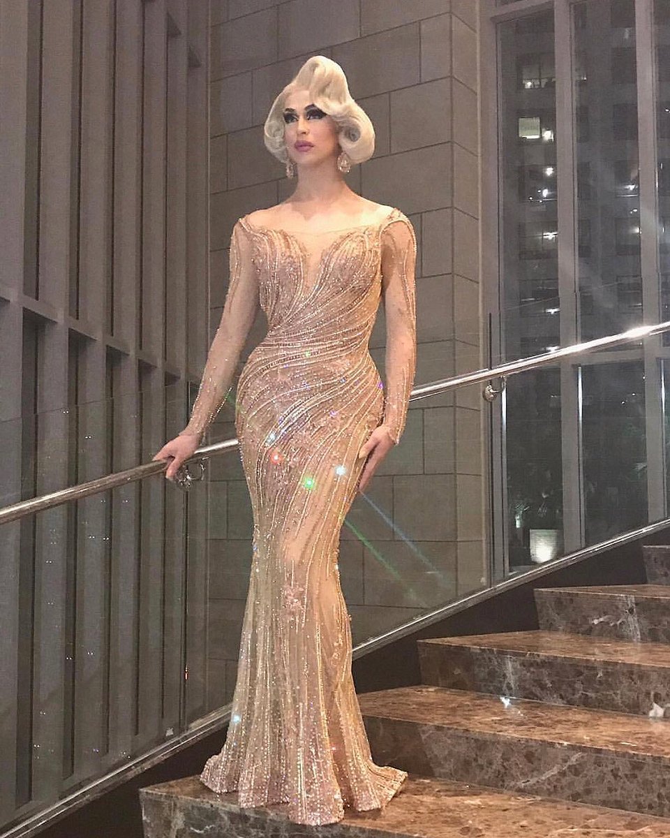 #TBT to @BhytesBrock &amp; her incredible showing at Miss Gay America. Wearing a Wigs By Vanity in Illegally Blonde. 👸🏼💎 wigsbyvanity.com