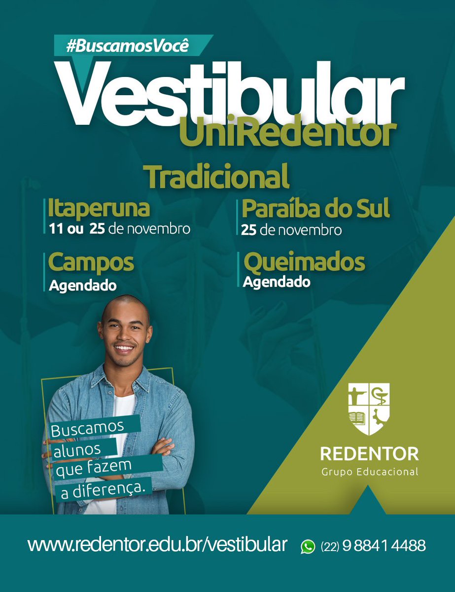 uniredentor's tweet photo. Vestibular de Verão UniREDENTOR – Tradicional &amp; Agendado
► Entre as melhores do PAÍS, segundo a Revista Exame!
► Todos os Cursos com notas excelentes no MEC! #IGC4 #ENADE5
► Acesse https://t.co/0jEgu1p8cD e faça a sua inscrição!
#Vestibular #ENEM #UniREDENTOR #2018.1 https://t.co/kP0Z2bGX8J