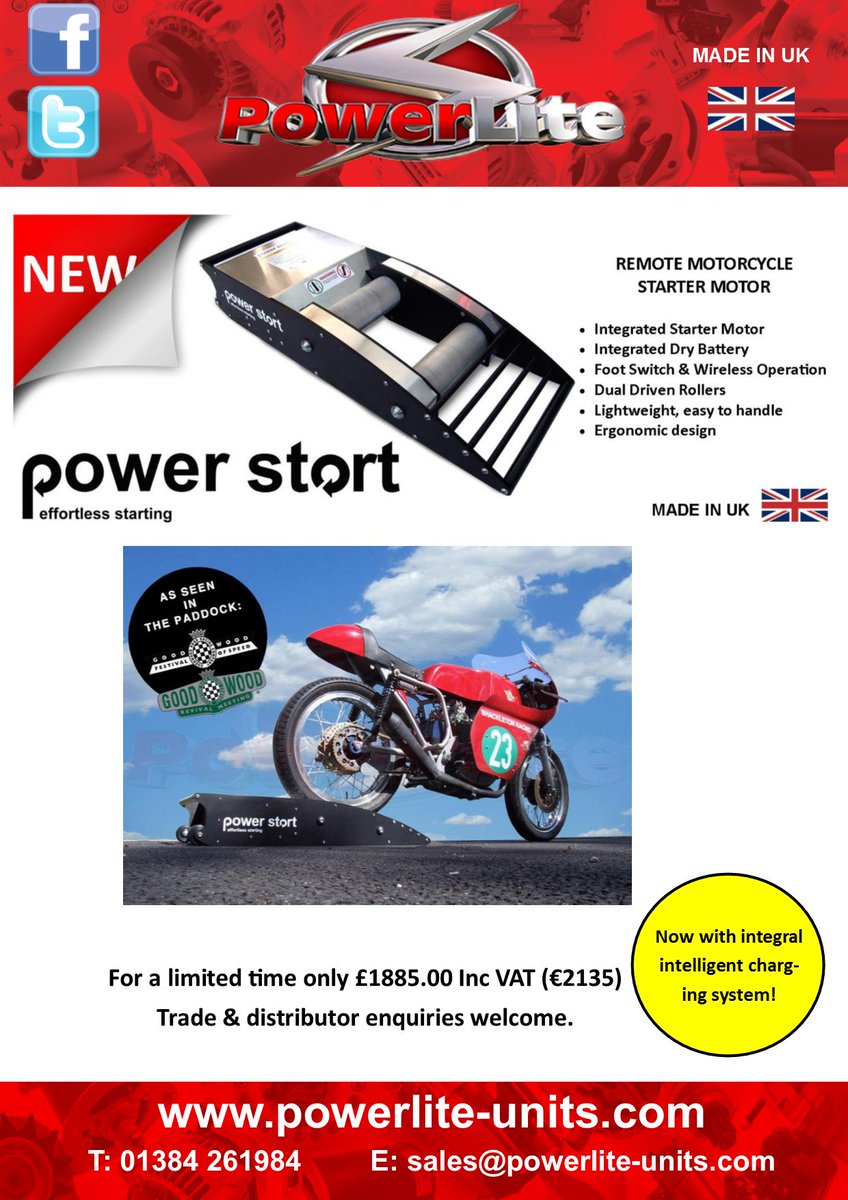 PowerliteUnits's tweet image. Our new 'Powerstart' bike starters including integral intelligent charging and wireless operation are now in stock. Call in to stand 1-265 @ClassicMotorNEC for info. powerlite-units.com/products/power… Classic, modern, race, road &amp;amp; MX