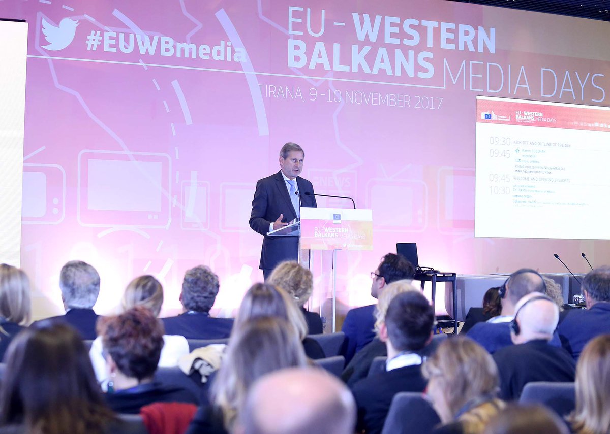 JHahnEU's tweet photo. Media can contribute to building bridges instead of deepening the divides. @EU_Commission stands ready to support initiatives for an #independent, #pluralistic #economically sustainable media sector. https://t.co/6CmMbbt9DS
