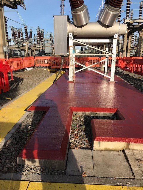 RPM_Ltd_'s tweet photo. Whilst the #Decothane base coat was wet, a layer of matting was inbedded. An additional Decothane base coat was done by means of over rollering to ensure there was no dry areas or trapped air pockets. #industrial #ukmfg #manufacturing #power #engineer https://t.co/Sz4qVjuT81