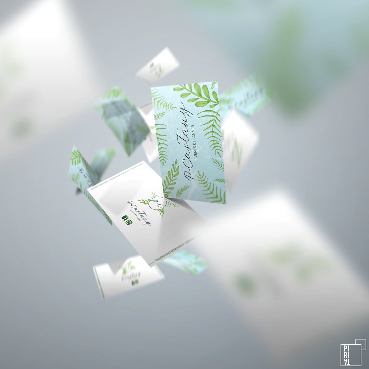 studiopirita's tweet photo. "Todo lo que puede ser imaginado es real" Pablo Picasso 🌿Nuevo diseño de tarjetas para P·Castany Events&amp;Planner. 
#Lleida #GraphicDesign #branding #Lleidatanament #Naturaleza #disenografico #wearestudiopirita https://t.co/7cOJZOFrus