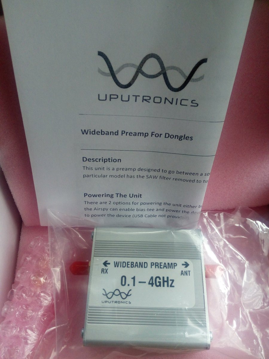 rwefan1907's tweet photo. Got this today. #uputronics #rtlsdr #hackrf #Airspy https://t.co/PN7SAwKaQu