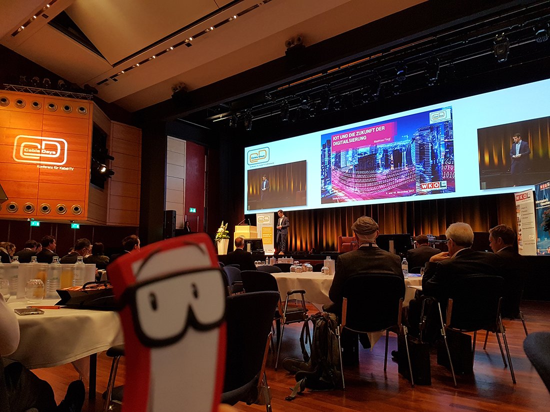 _Sammy_Smart's tweet image. Listening to Matthias Fiegl from @tmobileat about Internet of Things at the Cable Days in Salzburg, AT #ontheroad #learningnewstuff #TELES