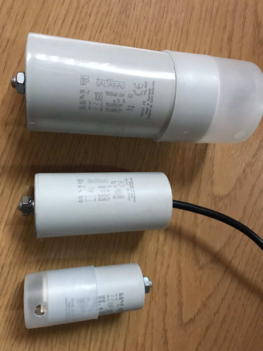 EBennettElec's tweet image. In our world of ever increasing automation, there are more and more single phase motors. Many are fitted with capacitors which fail over time. We have a huge range of these here in Burslem. #capacitor