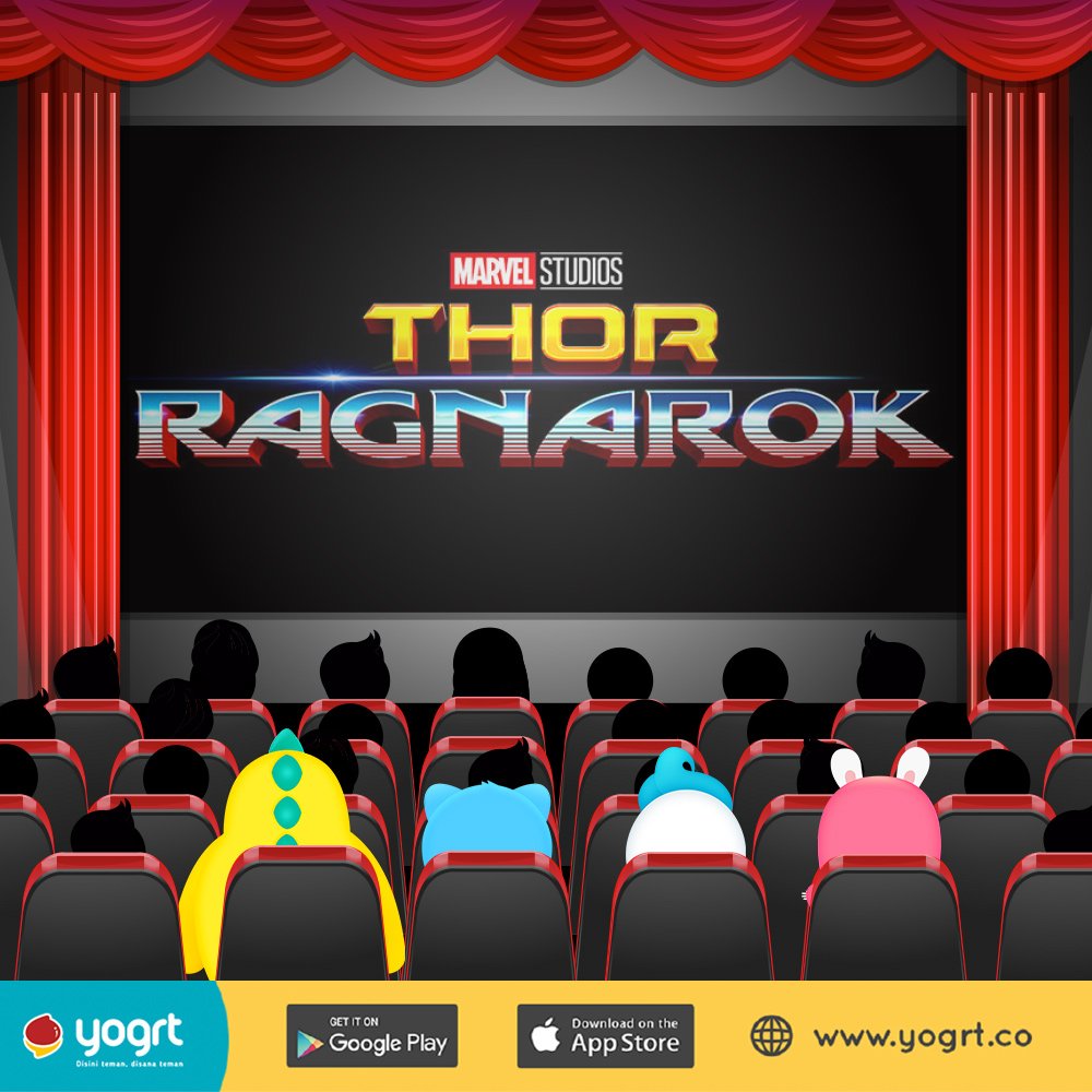 YogrtID's tweet photo. Siapa saja nih yang udah nonton Thor : Ragnarok ? Share yuk Good or Bad menurut kalian :D
#Yogrt #disinitemandisanateman #YogrtID #yogrtapp #YogOpini #ThorRagnarok #Thor #MovieReview #movie https://t.co/cX0WEayX6d