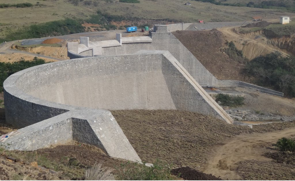 Mndwaka Dam was constructed as the storage component of the Mncwasa Water Supply Scheme, which will provide domestic water supply to 63 rural villages.
