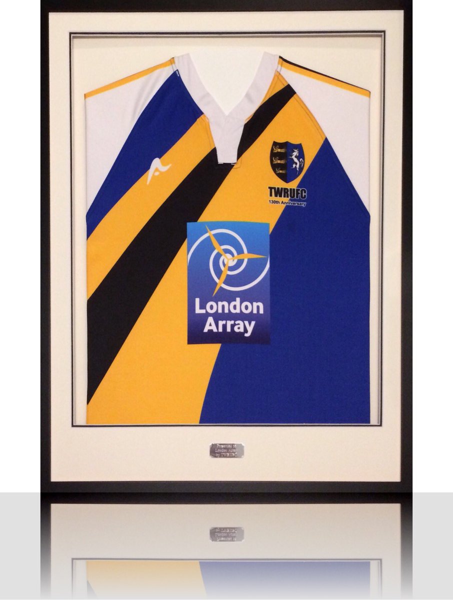 forever_frames1's tweet photo. Thank you @thanetwanderers for asking us to frame these sponsor's shirts. 👍🏼 hope they are well received by their new owners! #customframing https://t.co/wDuvt9OKqM