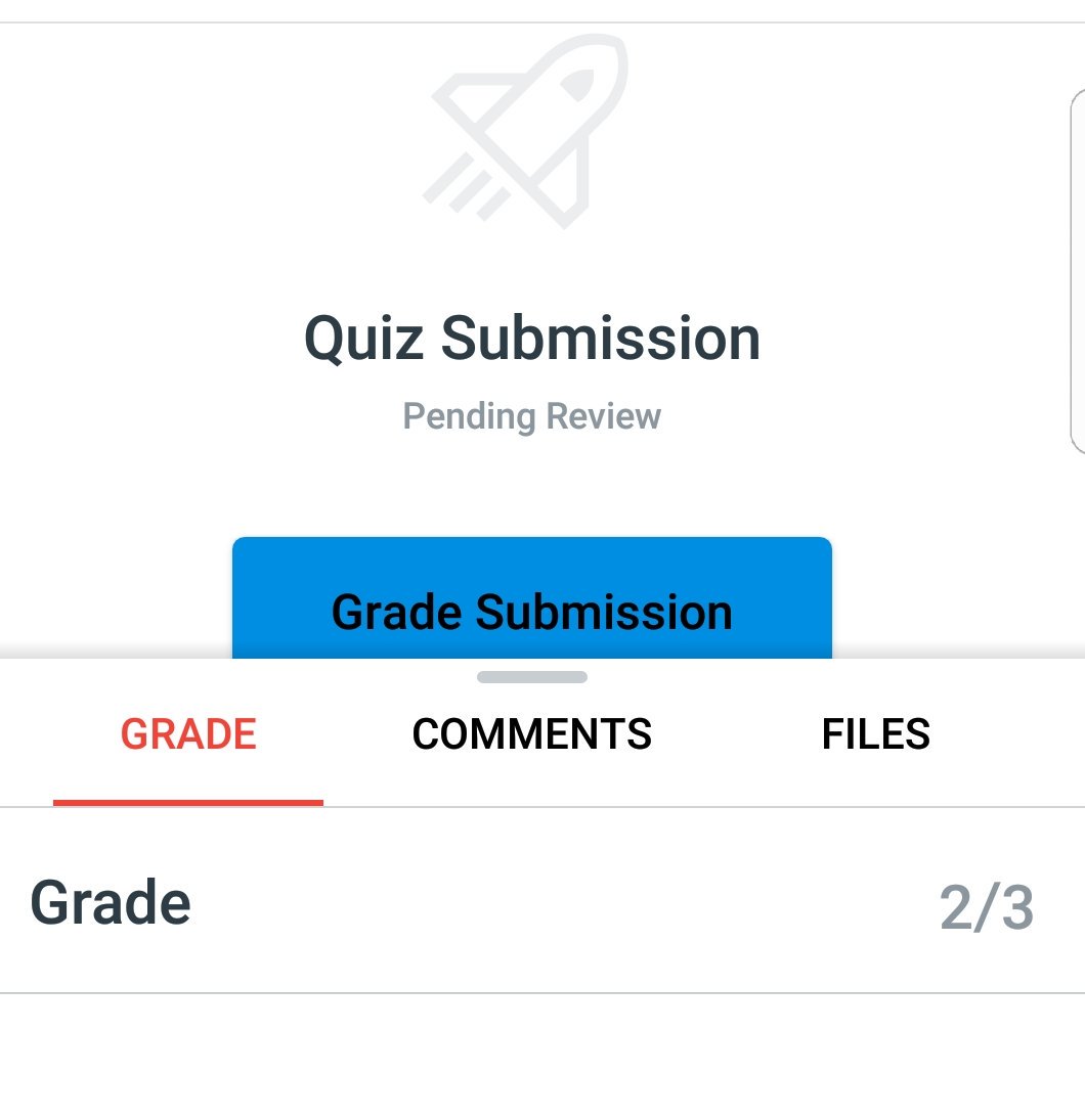 LearnWithRauh's tweet photo. Ss say "use google classroom" but I'm like "Can I grade quizzes on the app at 4am?" Love my speedgrader from Canvas. https://t.co/ss0p5kTJWl