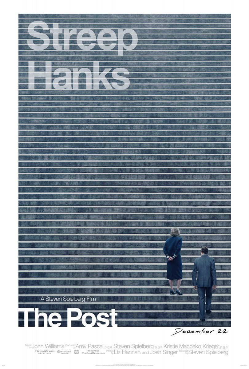 gray's tweet photo. The poster for Spielberg’s The Post is quite something. https://t.co/BubG8Y2I3g