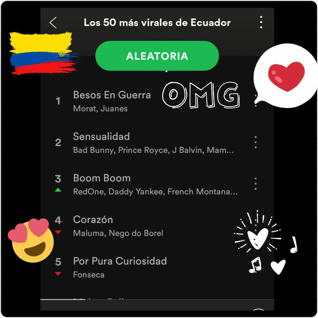 morat_ecuador's tweet photo. #1 en "Los 50 mas virales de Ecuador" ¡Que buena recibida tiene en nuestro pais! 😍👏🏽 @MoratBanda #MoratEnEcuador #MoratEnQuito #MoratEnGuayaquil https://t.co/6wA2oqlfjC