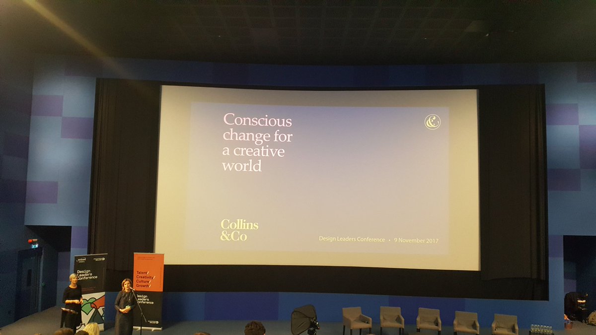 GCDdesign's tweet photo. Emma Collins creative cultures and conscious leadership #Designleadersconf #designskillnet https://t.co/1IpttJ7Qec