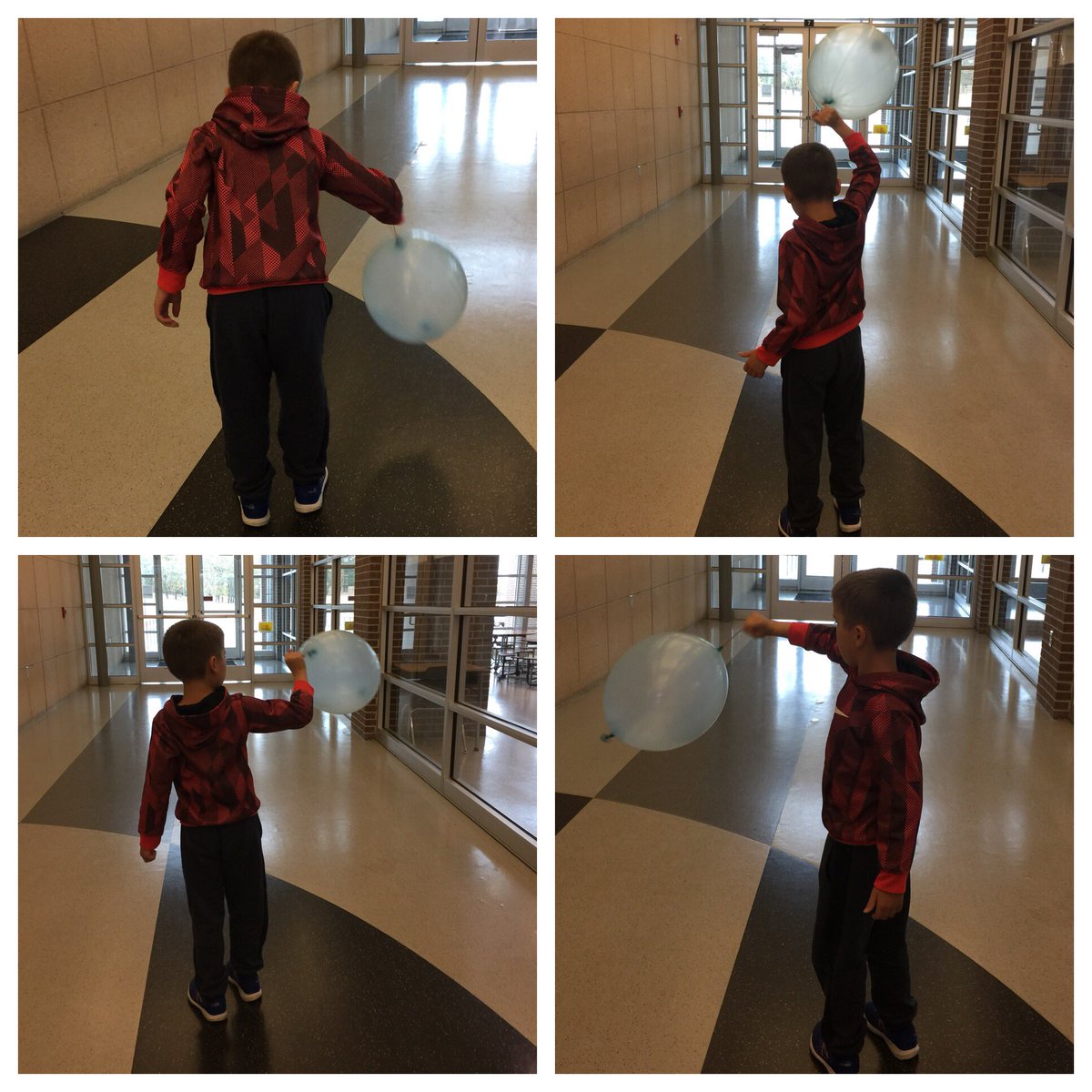 DrLCHape's tweet image. #311 #APE365Project #punchball acts punched/dribbled low, above head, to t side, across t #midline; switch hands! Beware of latex allergies!