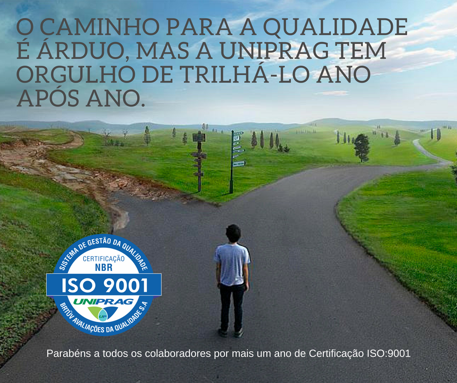Uniprag's tweet image. Dia Miundial da Qualidade. Empenho constante para fazer nossa parte.