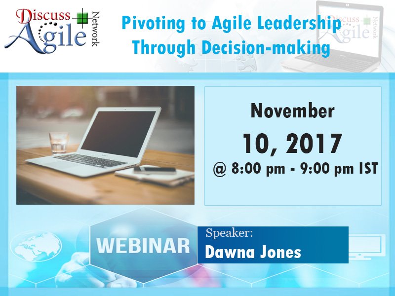 oGuild4u's tweet photo. Join webinar on #Agile #Leadership by @EPDawna_Jones , tomorrow 8 PM IST + 5.30 GMT! https://t.co/MZxRLb5iQg #DiscussAgile https://t.co/BPsC1BPvrz