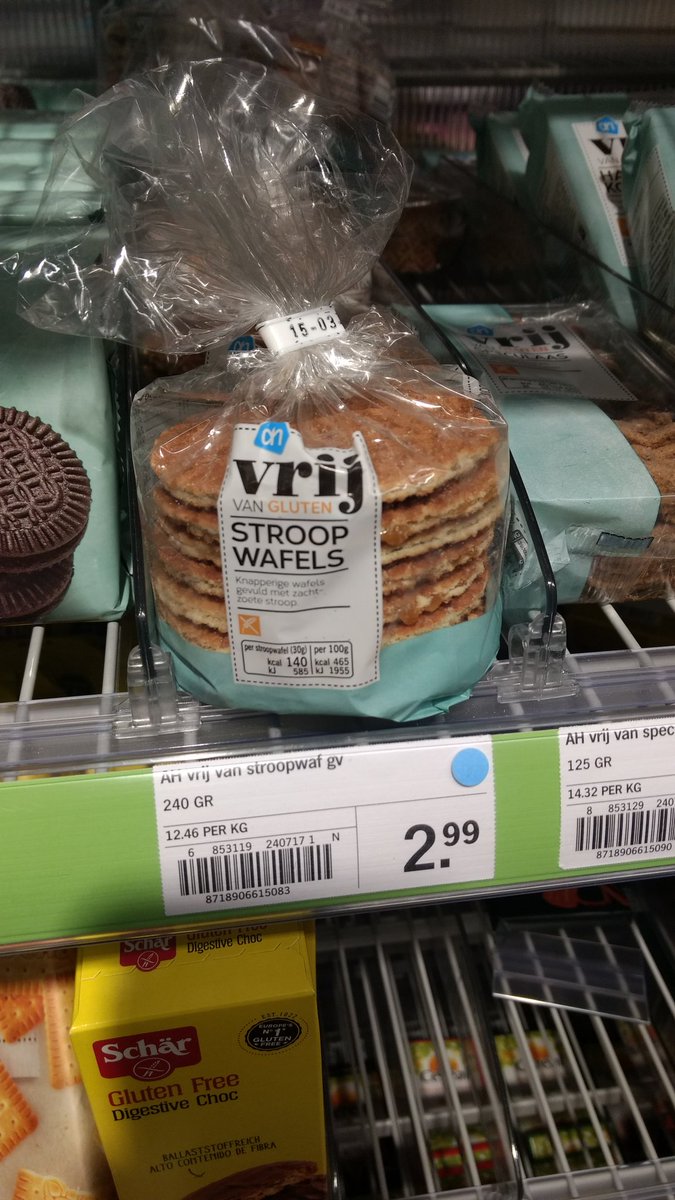 #Glutenfree stroop wafels 😋 Found these at Albert Heijn (Amsterdam's answer to Tesco) 🤗