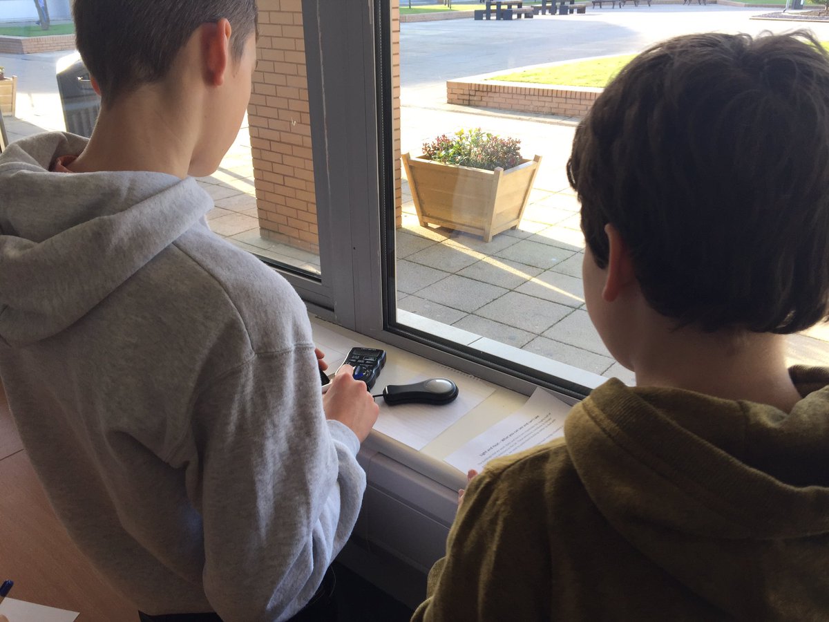 MrMarshallCDT's tweet photo. CABEC challenge activity 3. Using lux meters to measure values of luminance as pupils are learning architectural engineering. #TeamLAC @Linlithgow_Acad https://t.co/rcQjMJdO69