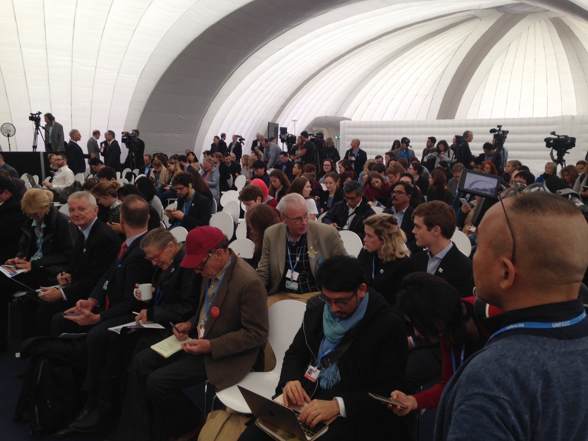 americaisallin's tweet photo. Packed house as we open the US Climate Action Center @COP23. Time to remind the world that #WeAreStillIn. https://t.co/FCKDvjv3J7