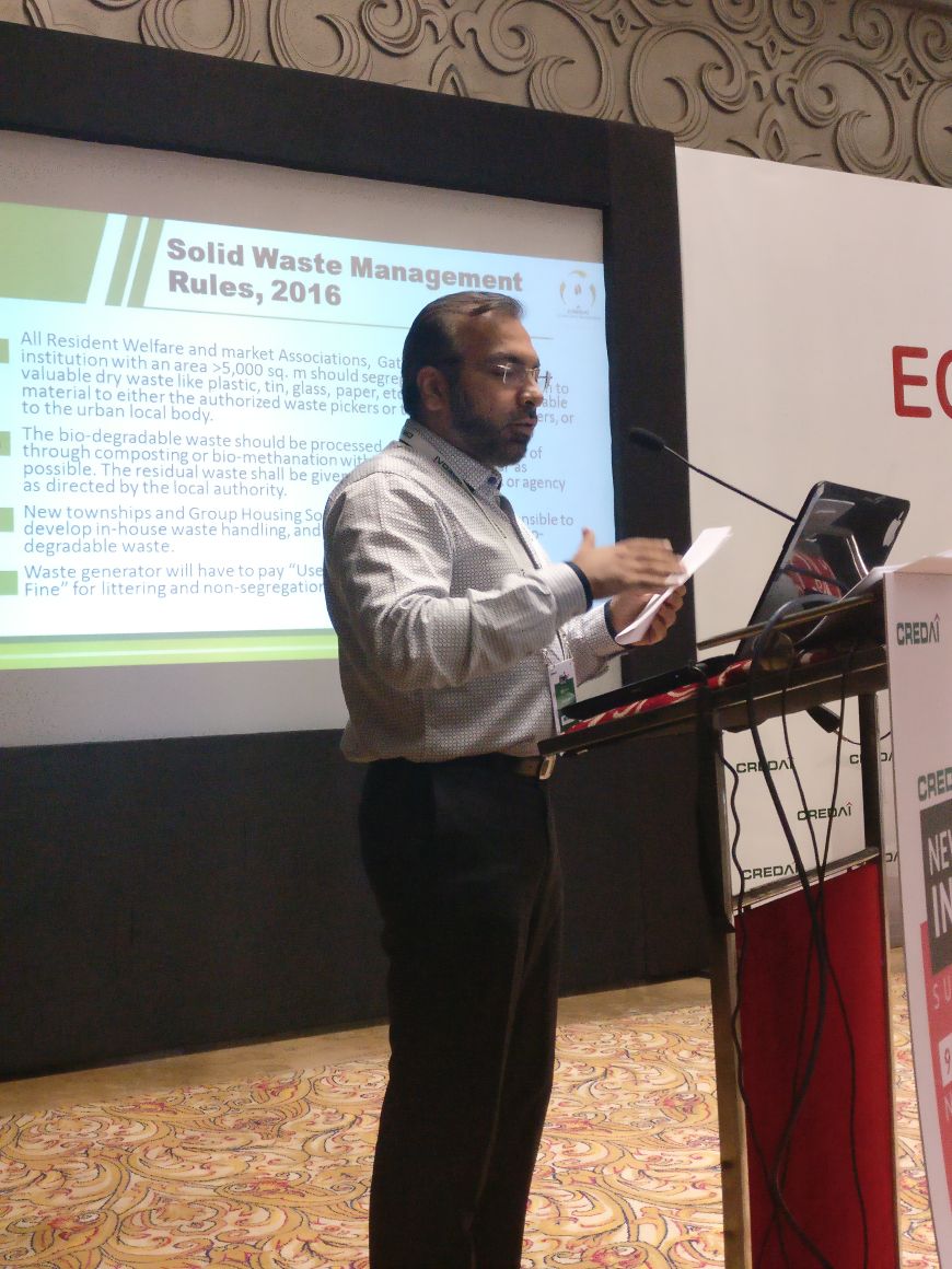 CREDAINational's tweet photo. More than 80,000 homes will have proper waste management systems where 1,000 ton of waste will be processed daily: Dr. Najeeb Zackeria, President of CREDAI #CleanCityMovement, on the successes & achievements of the last year. #CredaiECGC https://t.co/Wyjk3IlVdO