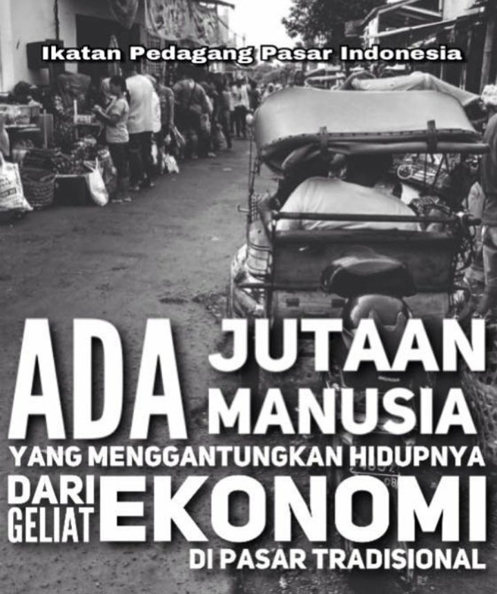 Secara akumulatif, perputaran uang &amp; serapan tenaga kerja d #PasarTradisional jauh lbh besar d banding ritel modern. Ini blm dg jejaringnya