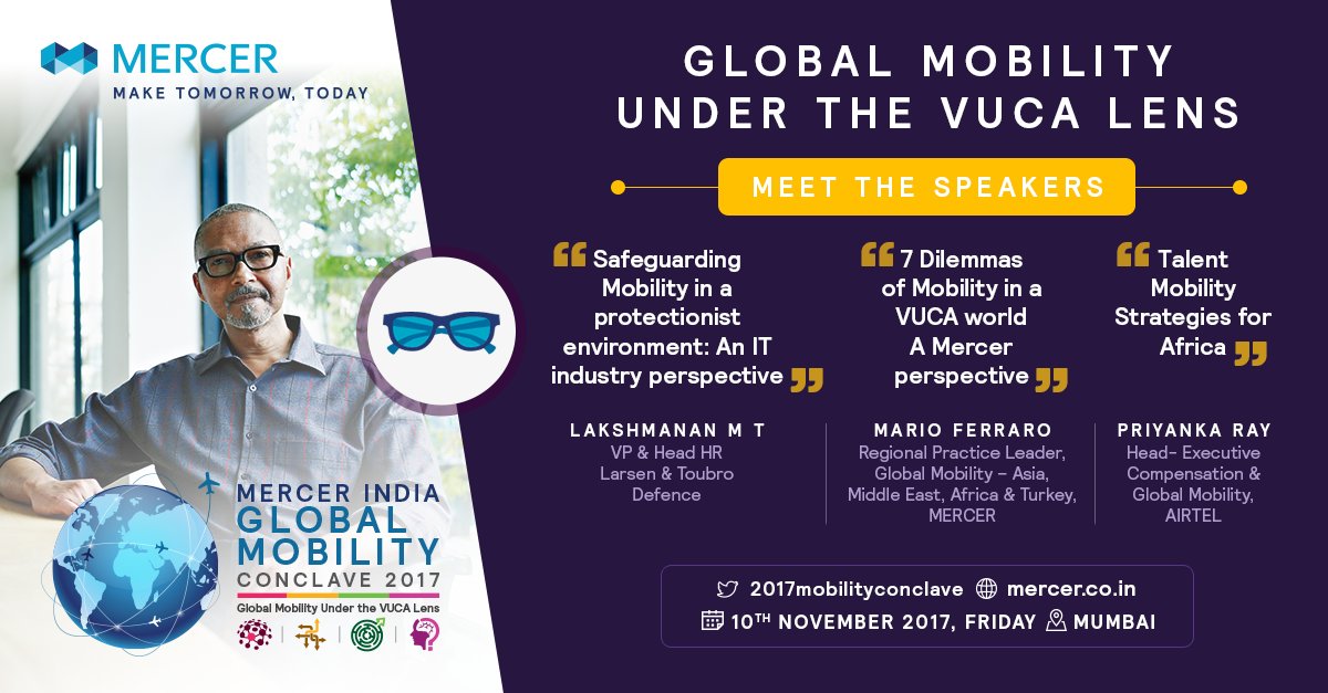 mobilityconclav's tweet photo. 1 day to go for Mercer India Global Mobility Conclave 2017. #2017MobilityConclave. https://t.co/A9dwWuqrGx https://t.co/ItkoDX4lnP