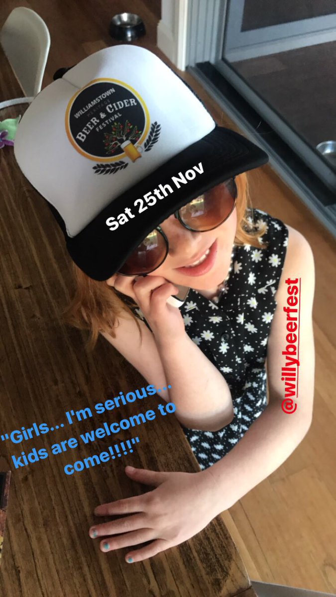 Hayleacooney's tweet photo. "Girls I'm serious, kids are welcome!!" 🙌🏽 this weather has got me even more excited for the @willybeerfest, Sat 26th Nov 🍻🍻 who's coming?!? https://t.co/tiJvnF2G6b