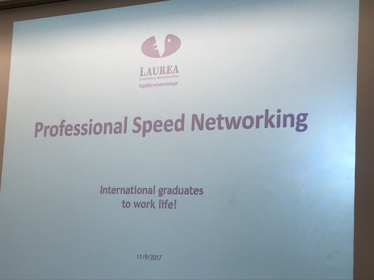 NurkkaPauliina's tweet photo. Project International graduates to work life event #igwl! @Laurea_UAS https://t.co/3ZSYthtItu
