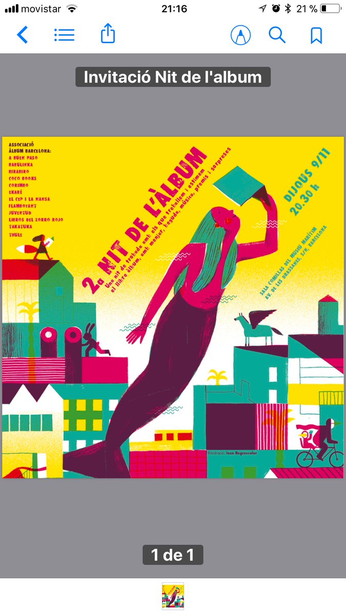 LuisZetaDuniau's tweet photo. Estais todos invitados esta noche a la mayor fiesta del Album nunca vista. 
Solo confirmar en info@albumbarcelona.org  
Y si no venir directamente. Nadie se quedará en la puerta. https://t.co/c9zWWiJtQk