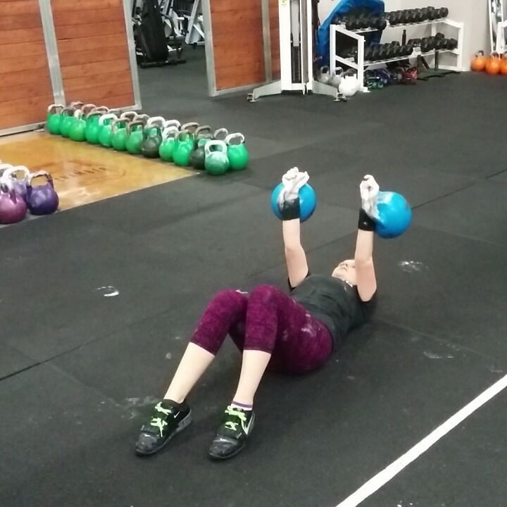 icechamber's tweet photo. Goofing around after class! 😨 Thank Miranda for being a good sport! #gymtricks #kettlebell #kettleguard #ickbgirls… https://t.co/vFBBaeieJL https://t.co/PWCFF18NM8