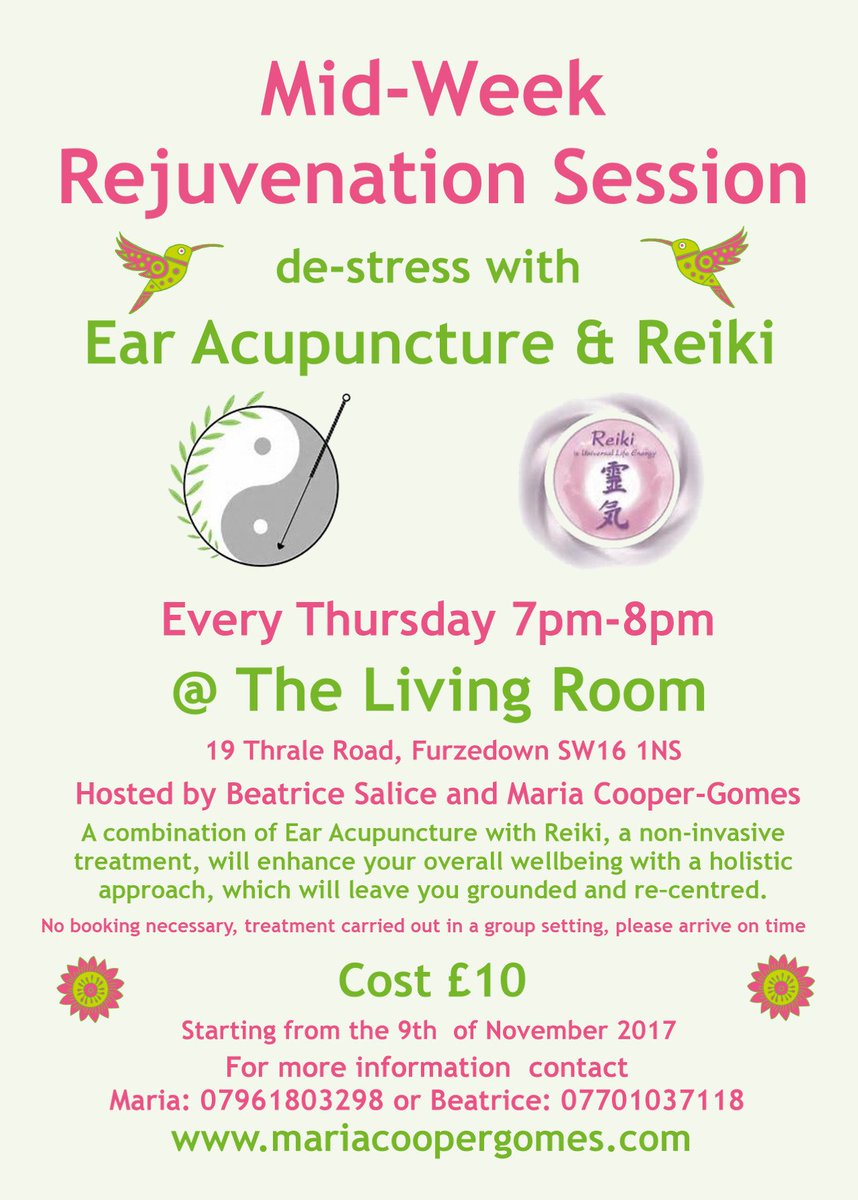 MGhealingenergy's tweet photo. Ear Acupuncture works on your respiratory, digestive and your nervous system bringing your body &amp; mind in perfect #Balance @LivingRoomPlace  @ @TootingPRSS #Tooting #Streatham #balham #selfcare #Wellbeing #communitymatters https://t.co/NZTZDU5hUk