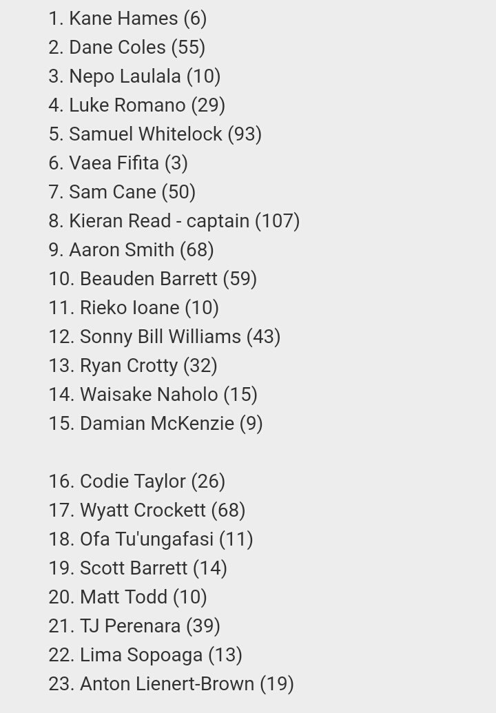 Le Parisien Sports On Twitter La Composition De L Equipe Des All Blacks Pour Affronter Le Xv De France Samedi Soir Au Stade De France Rugby Franz Https T Co Lp5kqozxli