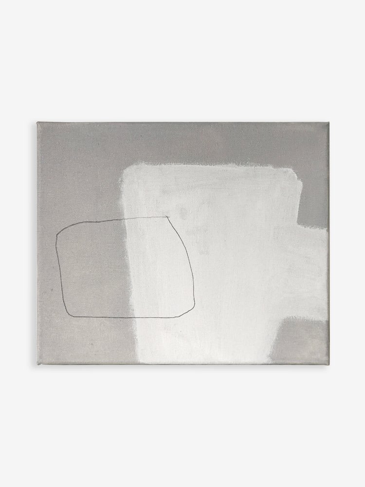 Mr_DHardy's tweet photo. Grey & White (Composition III) Mixed media on canvas, 254 x 305mm. https://t.co/mYRSsPS68Q #painting #shape #form #interiors #art #studiohardy https://t.co/HapSivKjhw