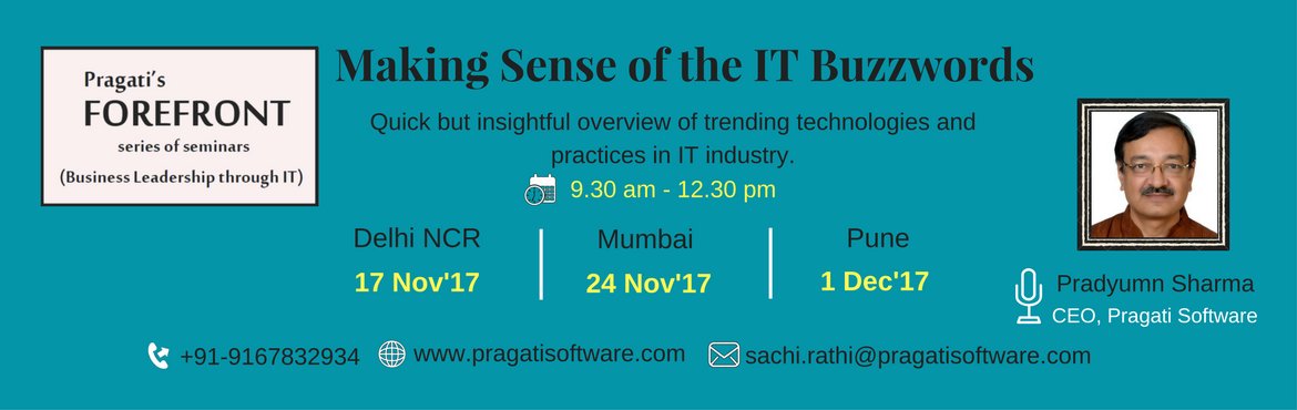 eventshighapp's tweet image. #Delhi
#Workshop on #ITBuzzwords &amp;amp; #Techtalks with @PradyumnSharma at @mockspaze, on 17th Nov 9 AM

Reg: buff.ly/2m30sBZ