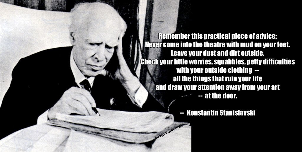 socialpastiche's tweet photo. Love the art in yourself and not yourself in the art. -- Konstantin Stanislavski #Acting #Actors #MethodActing #StanislavskisSystem #Stanislavski #KonstantinStanislavski #TheMethod #TheSystem #AnActorPrepares #BuildingACharacter #CreatingARole #AffectiveMemory #Substitution #Art https://t.co/eWIztz2nvq