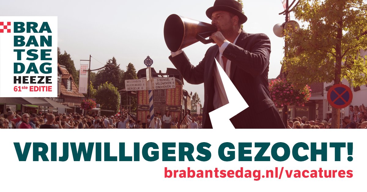 Wil jij ook je steentje bijdragen aan één van de uniekste evenementen van ons land? Brabantsedag zoekt vrijwilligers brabantsedag.nl/nieuws/artikel…