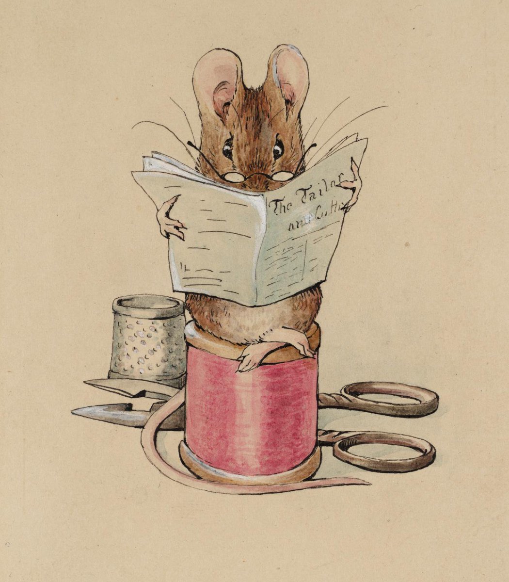 Beatrix Potter The Tailor Mouse C 1902 Womensart Beatrix Potter Illustrations Beatrix Potter Beatrice Potter