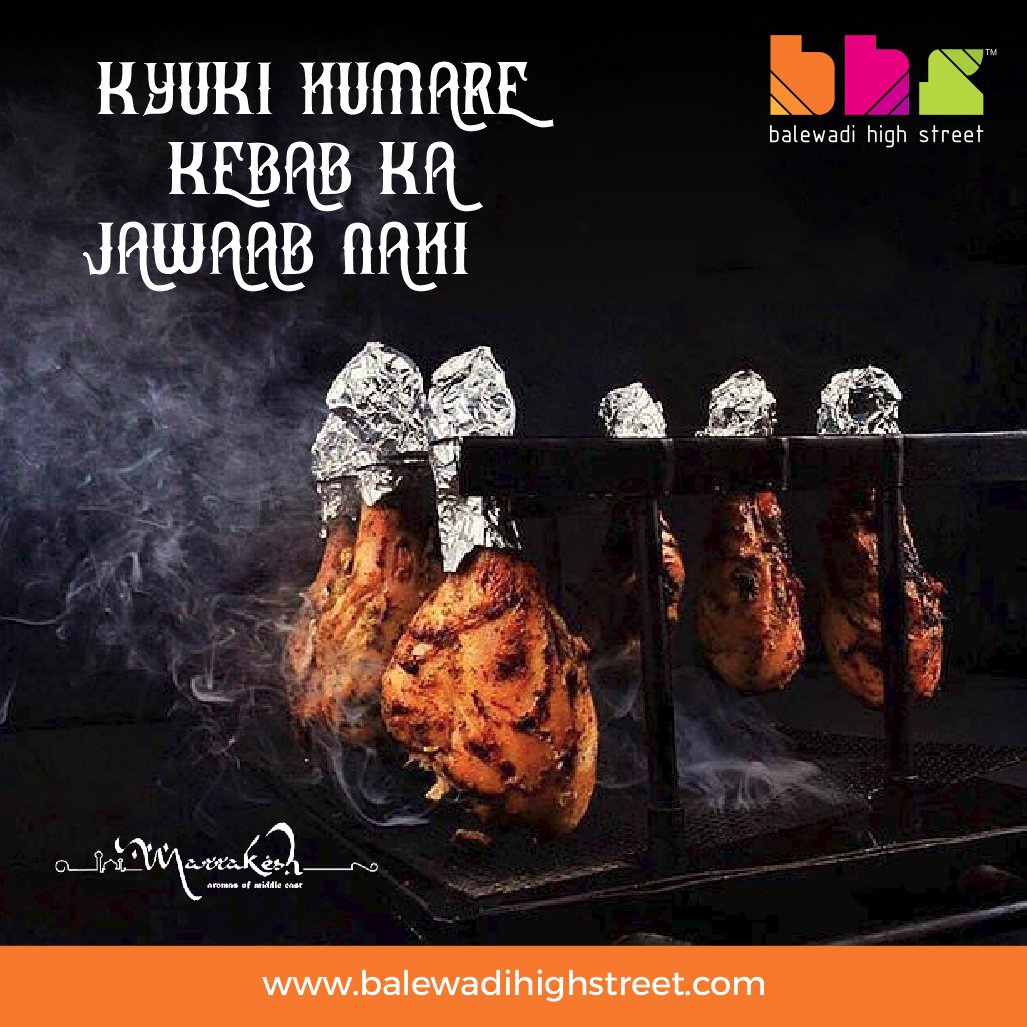 bhspune's tweet photo. For the very simple expression of Hunger!! #BhookLagi #marrakesh #Kebabs #BHS #bhspune #spoiltbychoice #lifeatbhs #worldcuisine #perfecthangout #hangoutdestination #placetobe #foodie https://t.co/LUsFSXEmXu