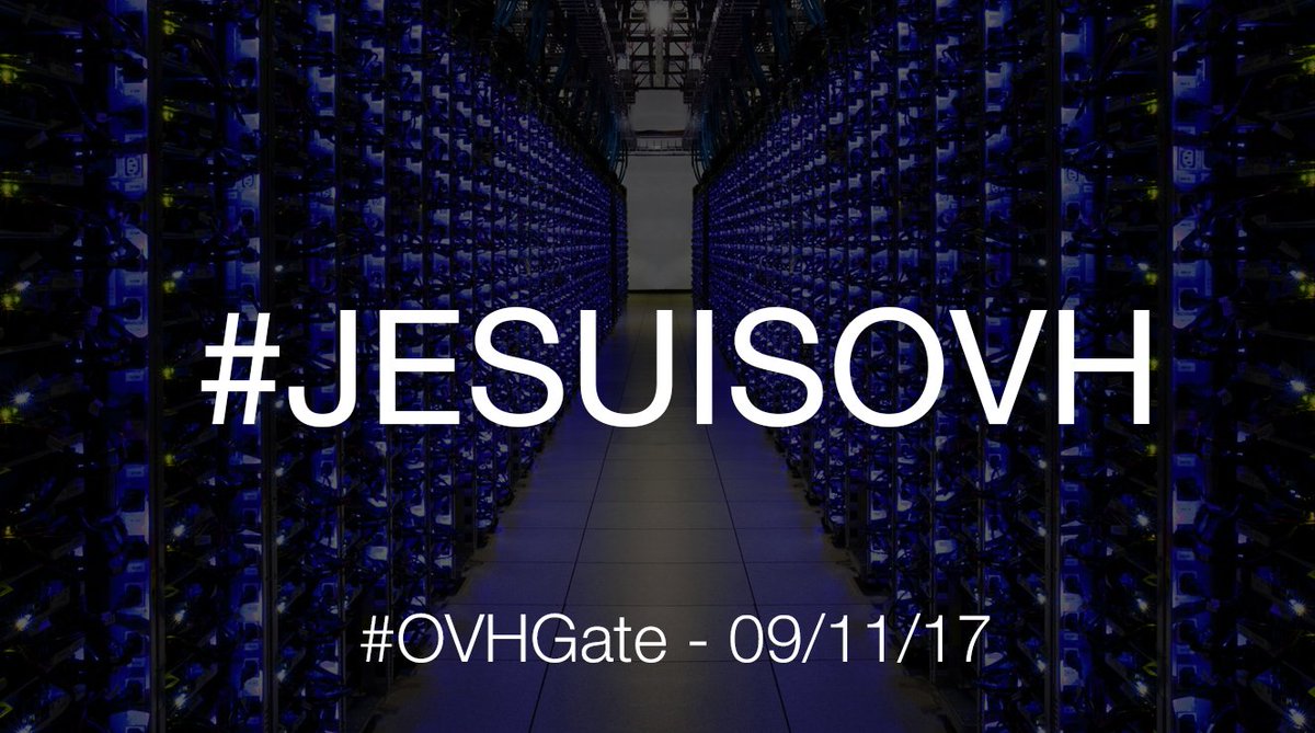 Pensée à toutes les victimes d'#OVH en cette matinée noir. 🙏🤧

 #JESUISOVH #OVHGate #OVHDown #sysadmin #OVHFail #PrayForOVH