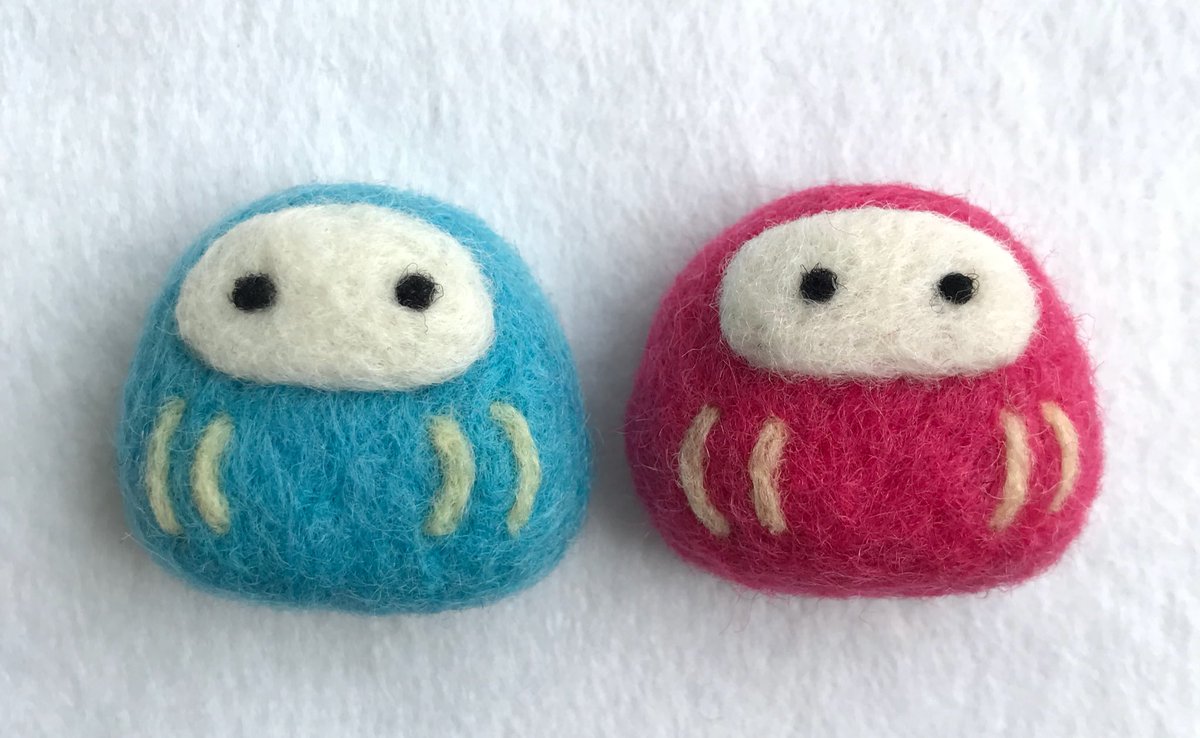 きのこナムナムの森 בטוויטר ぷっくりダルマブローチ発売します ブルーは受験 ピンクは恋愛などなどお守り的なダルマさんです ぜひ覗きにいらしてくださいね T Co Nbcurzfxkk Creema Minne ハンドメイド 羊毛フェルト Tetote お守り T Co