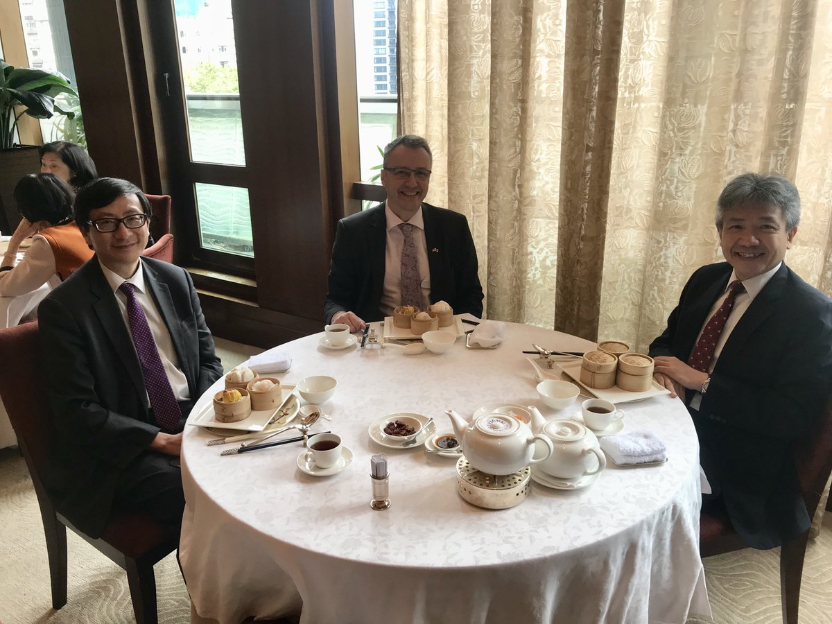 jarisinkari's tweet photo. Minister @sannigrahn’s visit to #Hongkong catalysed #educators’ interest. Pleasure to elaborate that with #EduU Pres. Cheung &amp; Vice Pres. Lee over dim sum lunch. Hoho mei! https://t.co/F0k9qPJ0oD