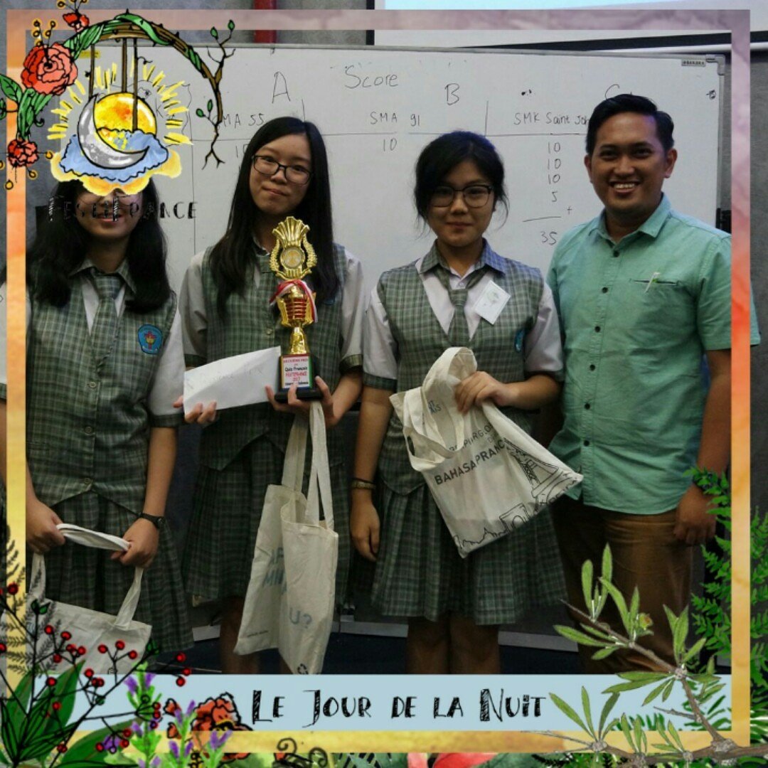 Inilah adik-adik dari SMK Saint-John yang berhasil memperoleh juara ke-2. Selamat yaa 🙏👏 Le 7ème Festifrance
Le jour de la nuit
#UneJournèeIllimitée