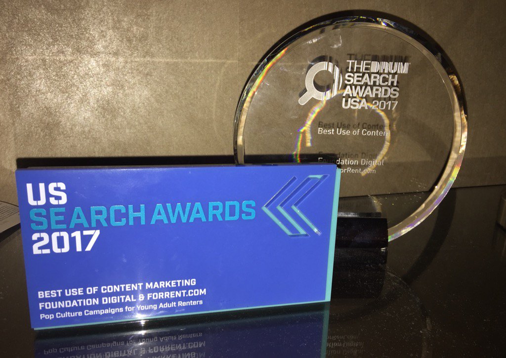lorenbaker's tweet photo. The two Search Awards forces have been joined! #USSearchAwards #ForRentLife https://t.co/JuseWlS6Sp