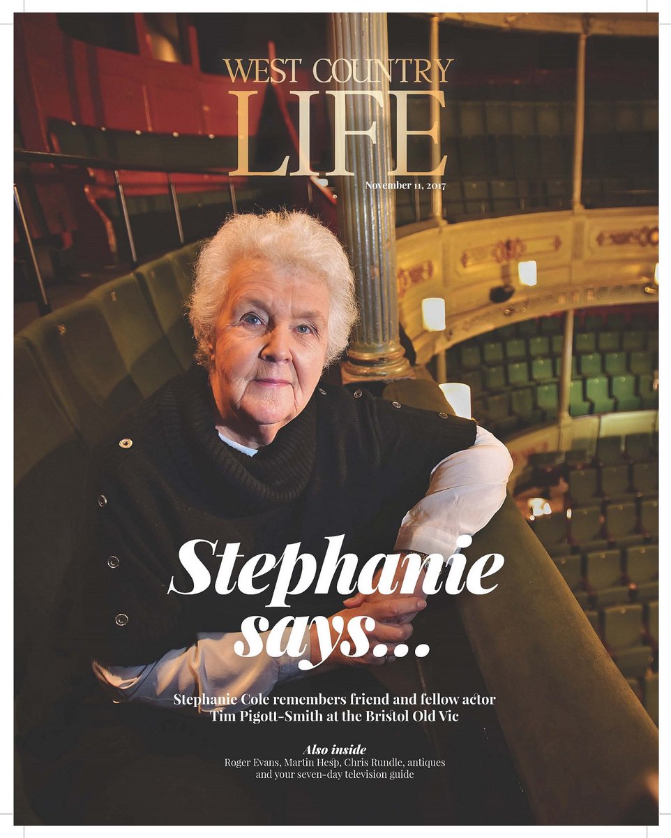 PipOShea's tweet photo. We talk to actress #stephaniecole about her friend and fellow actor #TimPigott-Smith @BristolOldVic in #westcountrylife this weekend https://t.co/2P7XLmNh8W