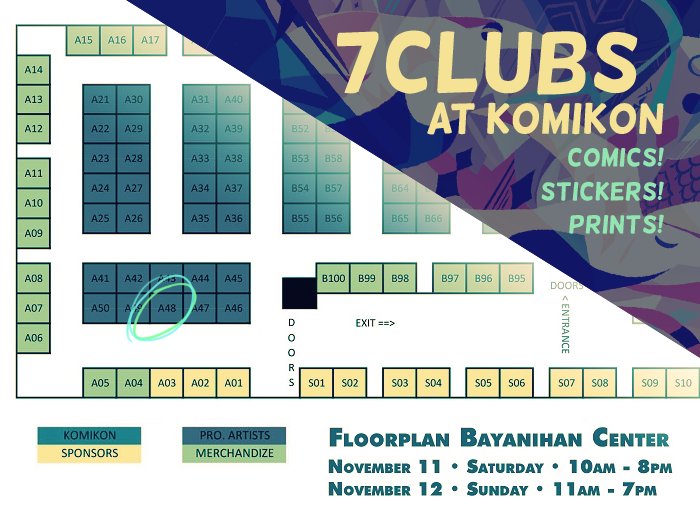 Hey PH friends! Catch ya all at Komikon! :3c Got some very limited prints, new stickers, and of course my comic stuff, check it out!

[I have graphics now. and very nice calling cards. heck yea] 