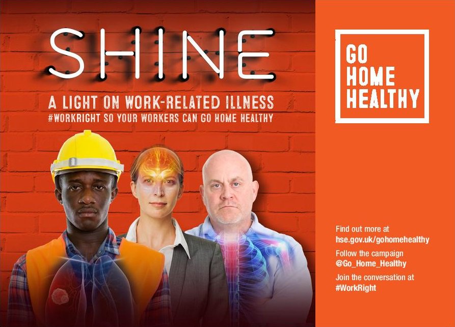 We're shining a light on work-related ill health so follow @Go_Home_Healthy &amp; visit: bit.ly/2x9HyuZ