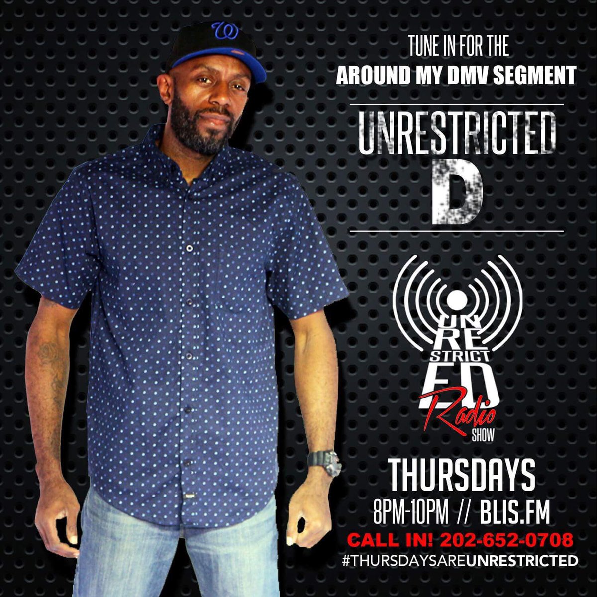 Unrestricted_D's tweet photo. Get your events announced on @unrestricted_3 for my #AroundMYDMV segment! Email unrestrictedradioshow@gmail.com #unrestricted_d https://t.co/GNm7klAFEu